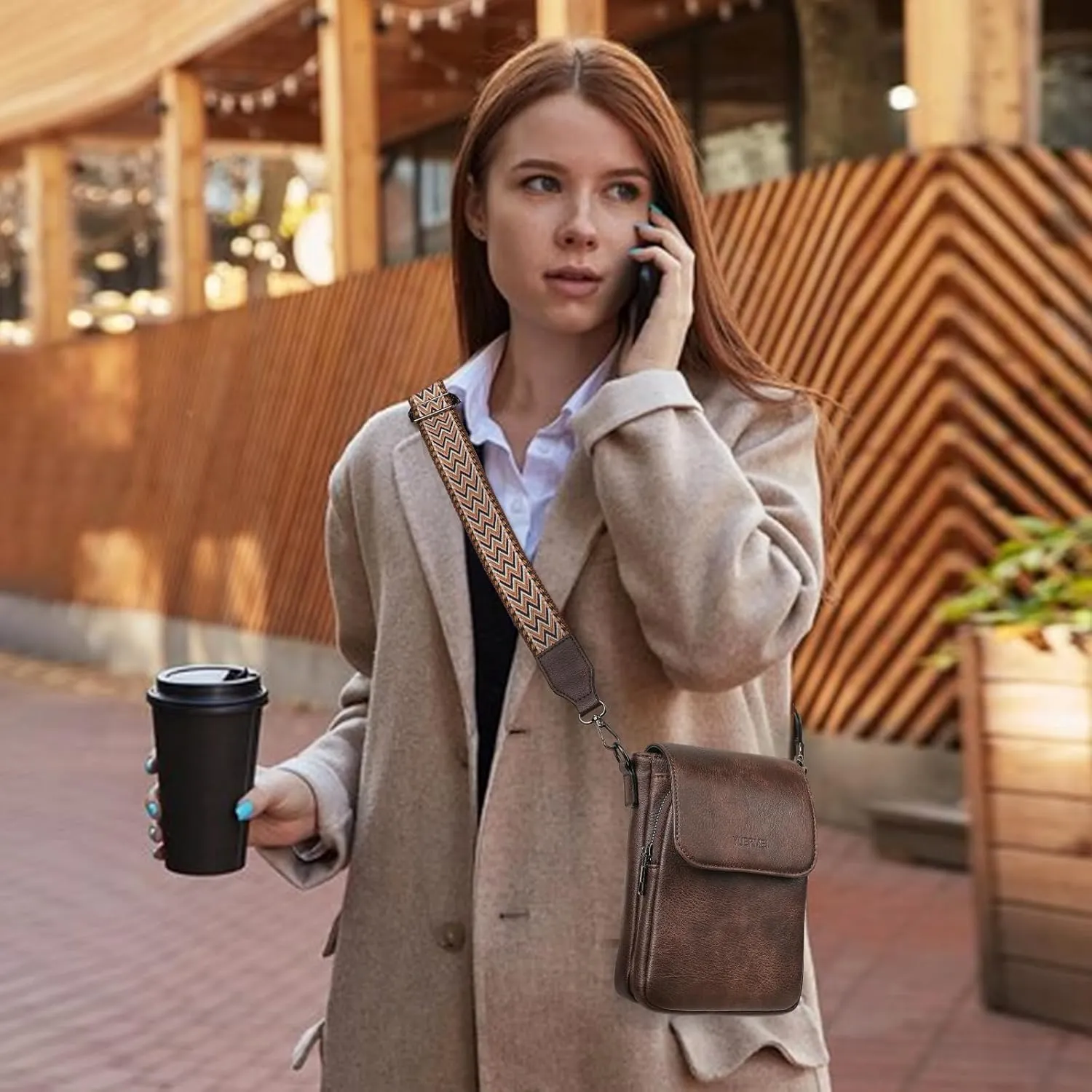 2024 Trendy Crossbody Phone Bag for Women,Mini Cell Phone Crossbody Purse Bags with Multi Pockets
