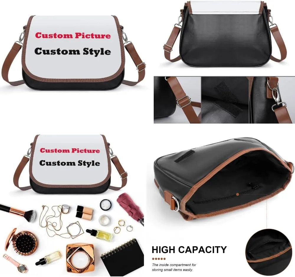 2025 Pacific Island Holiday Fashion Women'S Bag Polynesian Tribal Pattern Floral Print Leather Crossbody Bag