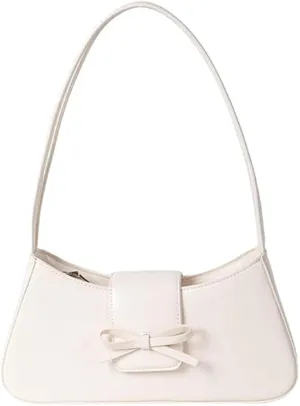 2025 Shoulder Bags for Women Small Y2K Purse Hobo Bags Vegan Leather Handbag Clutch Purse With Bow