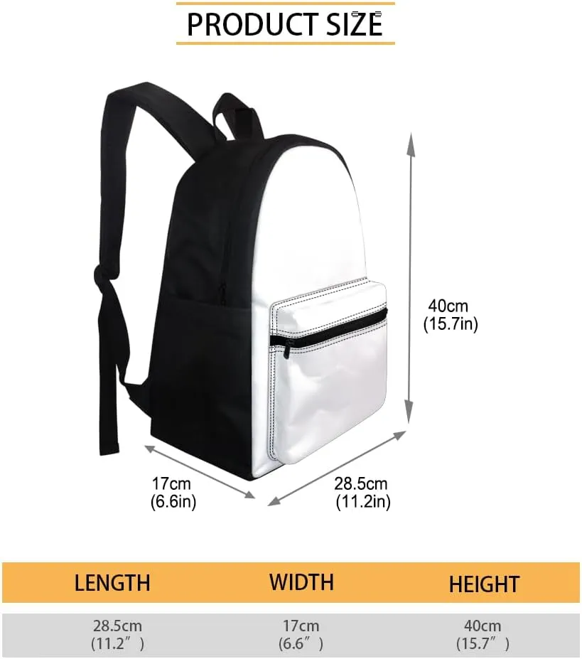3D Wolf Print Backpackfor Teens Boys Lightweight Backpacks Daypack Bookbag Shoulder Bags Birthday Gift,Mysterious Wolf