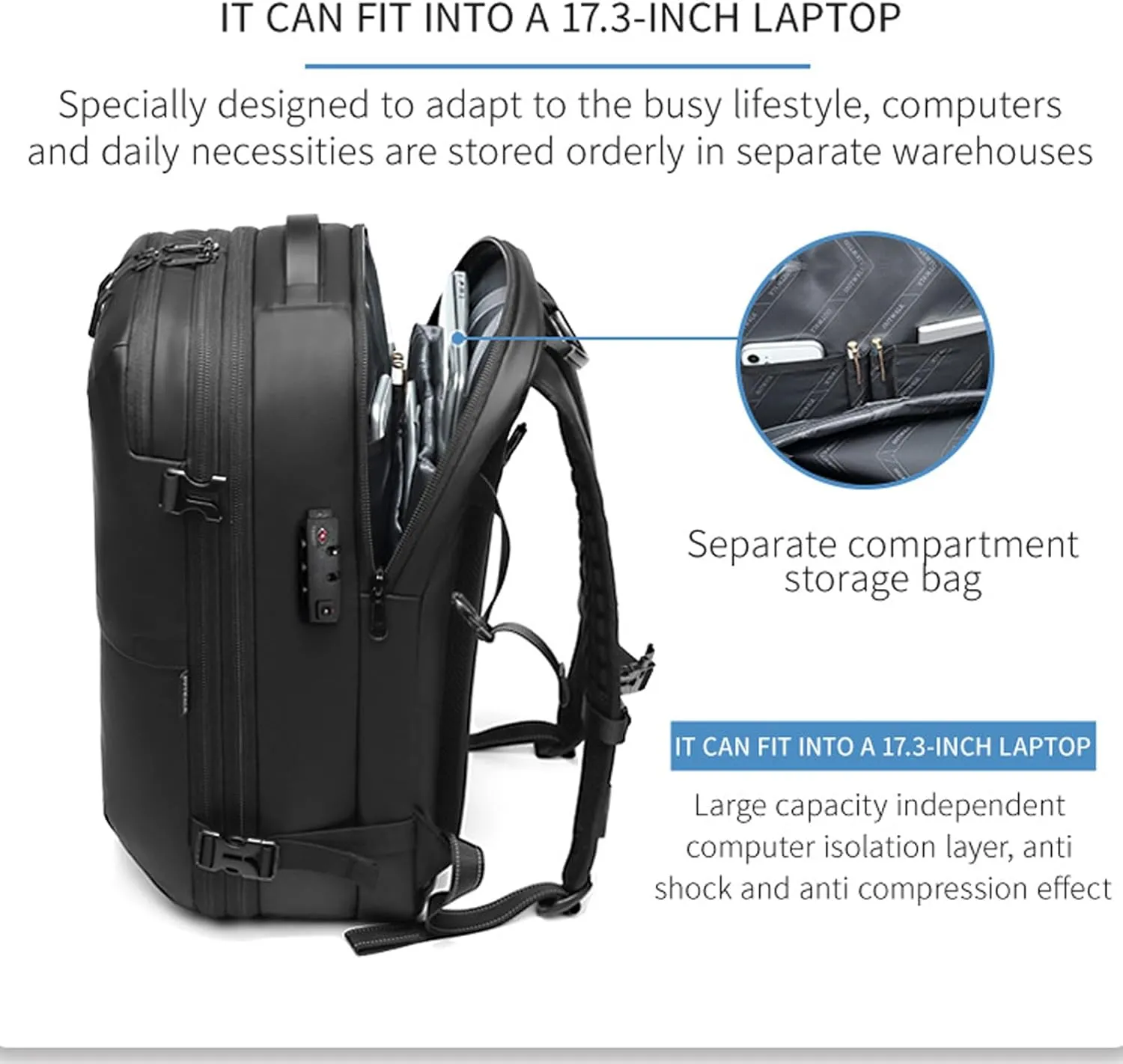 60L Voyage Vac Backpack,Expandable Vacuum Seal Travel Backpack Tsa Lock,Waterproof Anti Theft Vacuum Compression Backpacks (Green-with Air Pump)
