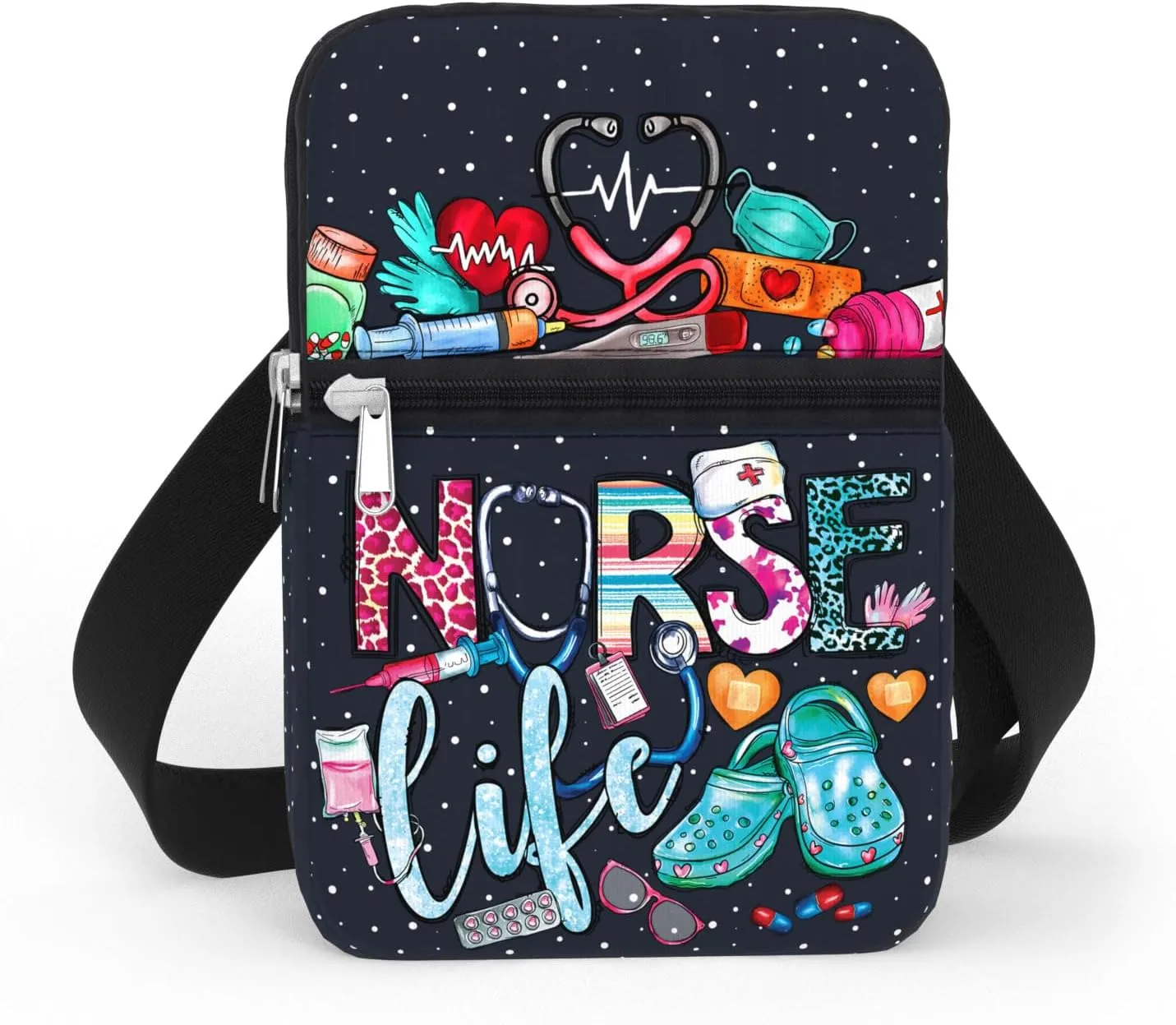 84hoods Waterproof Crossbody Phone Purse. Versatile Cell Phone Bag for Women. Gift for Nurse.