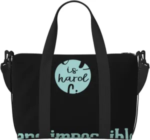A Truly Great Boss Travel Bag Weekender Bags for Women Men Carry on Overnight Bag Tote Bag Yoga Gym Bag With Adjustable Straps for Gym, Work, Personal Items