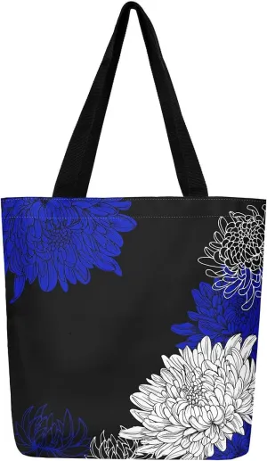 Abstract Marble Canvas Tote Bag for Women Girls,Purple Glitter Marble Reusable Grocery Handbag,Shopping,Beach & Daily Use