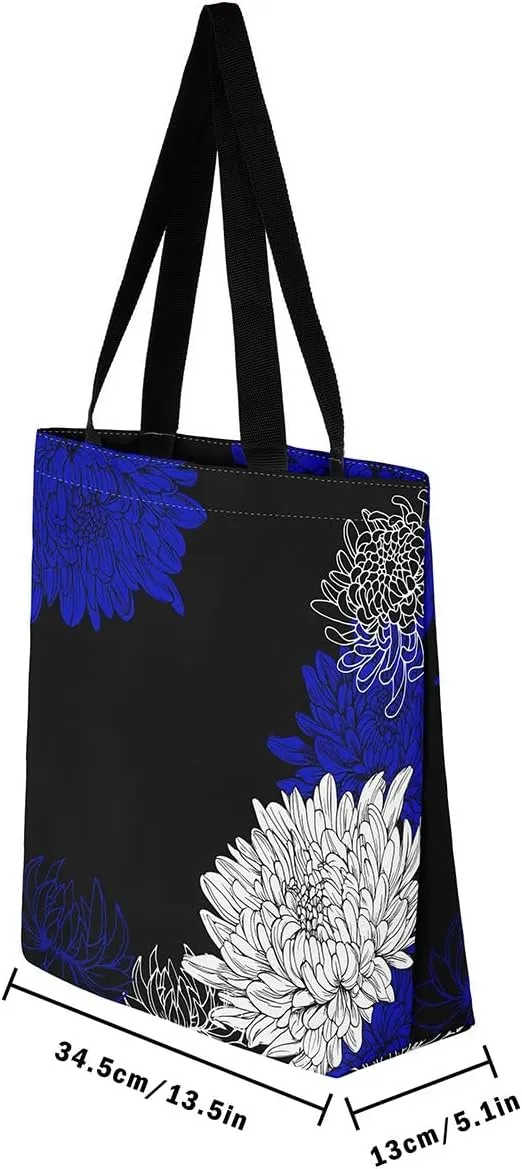Abstract Marble Canvas Tote Bag for Women Girls,Purple Glitter Marble Reusable Grocery Handbag,Shopping,Beach & Daily Use