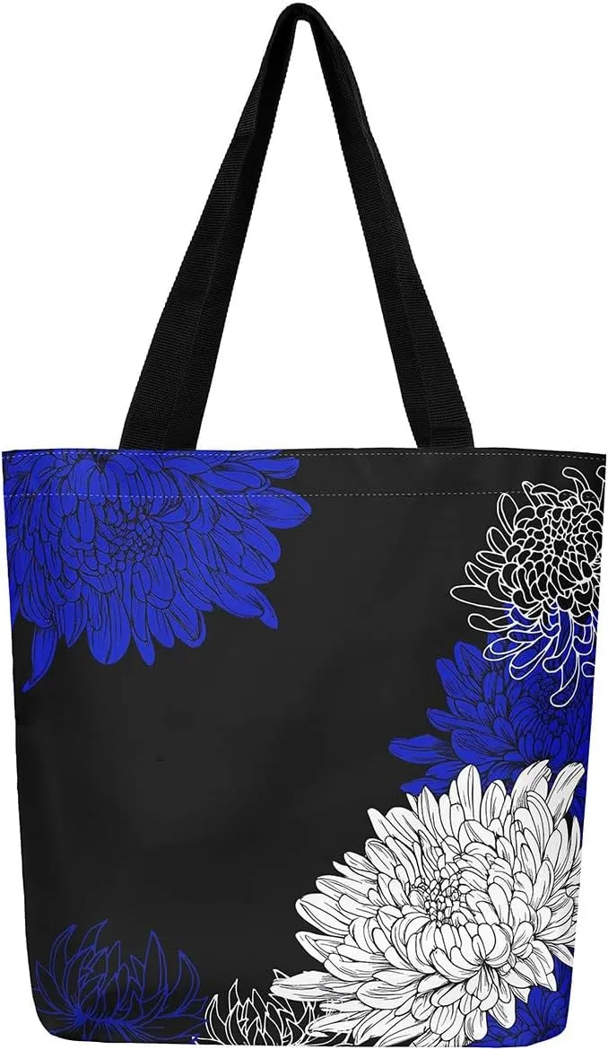 Abstract Marble Canvas Tote Bag for Women Girls,Purple Glitter Marble Reusable Grocery Handbag,Shopping,Beach & Daily Use