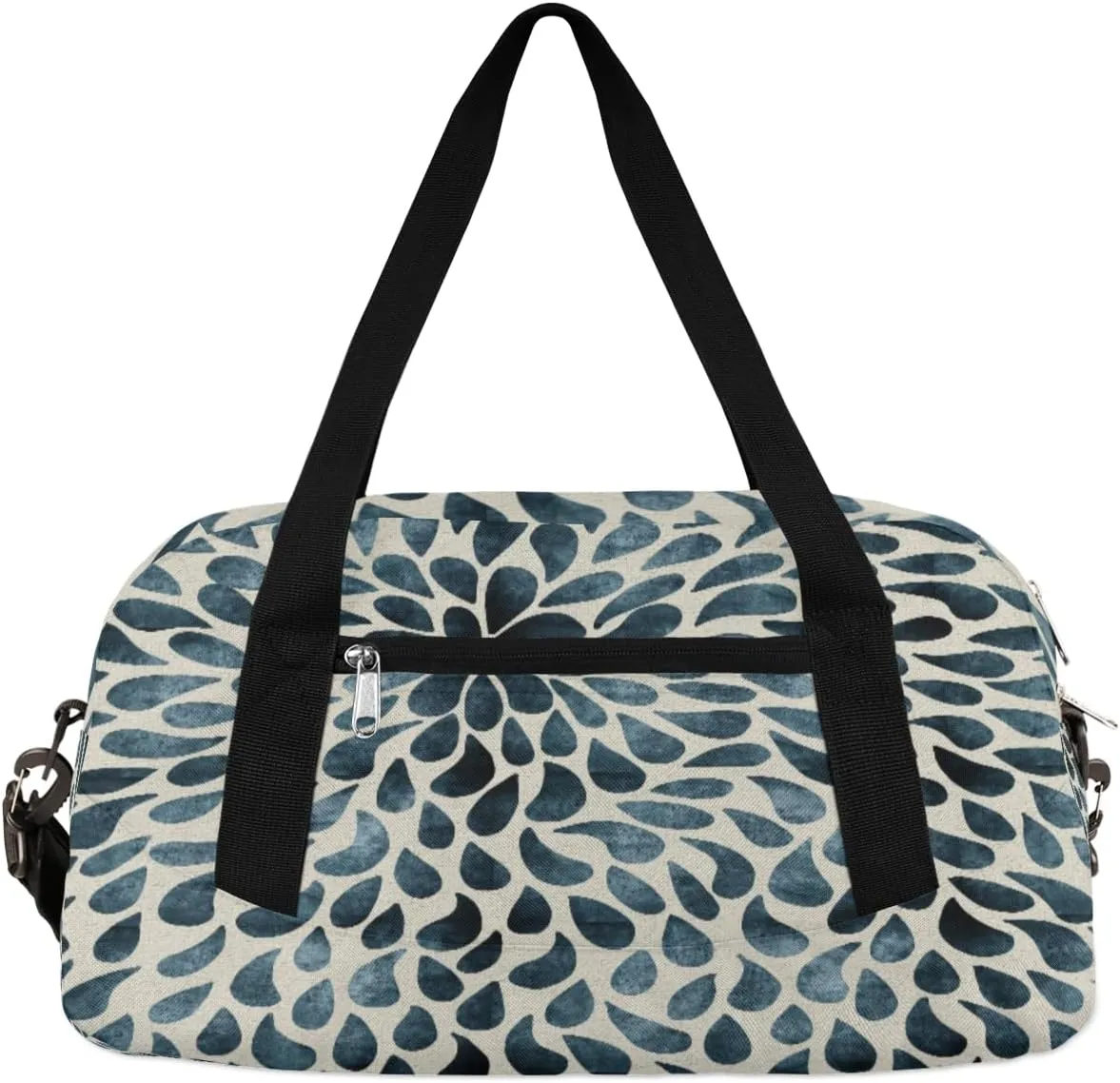Abstract Pattern Kids Overnight Duffle Bags for Girls Boys, Water Droplet Lightweight Sports Gym Bag for Kids，Small Overnight Weekender Carry on Travel Bags Dance Bag