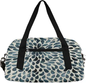 Abstract Pattern Kids Overnight Duffle Bags for Girls Boys, Water Droplet Lightweight Sports Gym Bag for Kids，Small Overnight Weekender Carry on Travel Bags Dance Bag