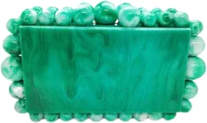 Acrylic Evening Handbag Pearl Women's Clutch Shoulder Bag Crossbody Bag Square Box Wedding Cocktail Party Prom