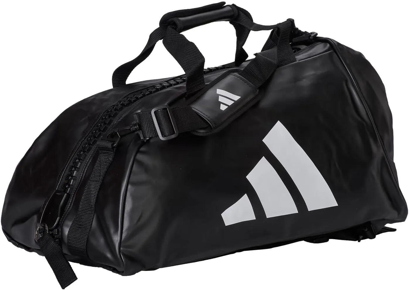 adidas Combat Sports 2-in-1 Training Sports Equipment Duffel Bag - Black White - Medium
