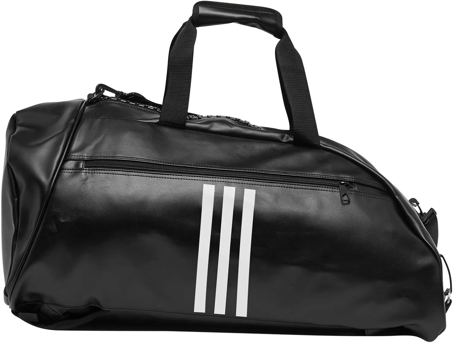 adidas Combat Sports 2-in-1 Training Sports Equipment Duffel Bag - Black White - Medium