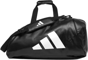 adidas Combat Sports 2-in-1 Training Sports Equipment Duffel Bag - Black White - Medium