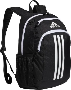 adidas Creator Comfortable and Durable Small Athletic Bag or Laptop Backpack for Women and Men, Black/White, One Size