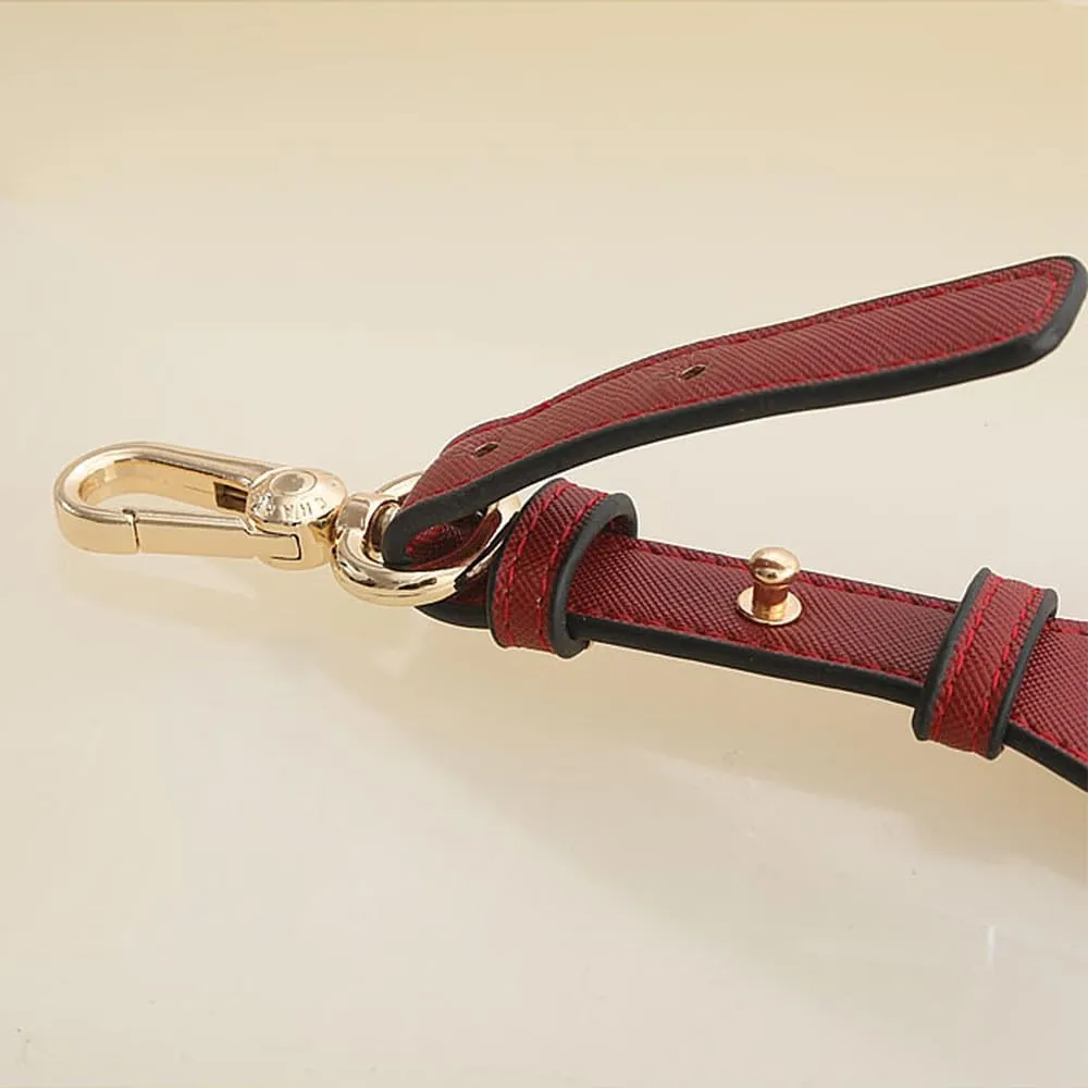 Adjustable Bag Strap Faux Leather-Strap Crossbody Bag Strap-Replacement Shoulder Bag Replacement-Strap for Handbag Purse Black