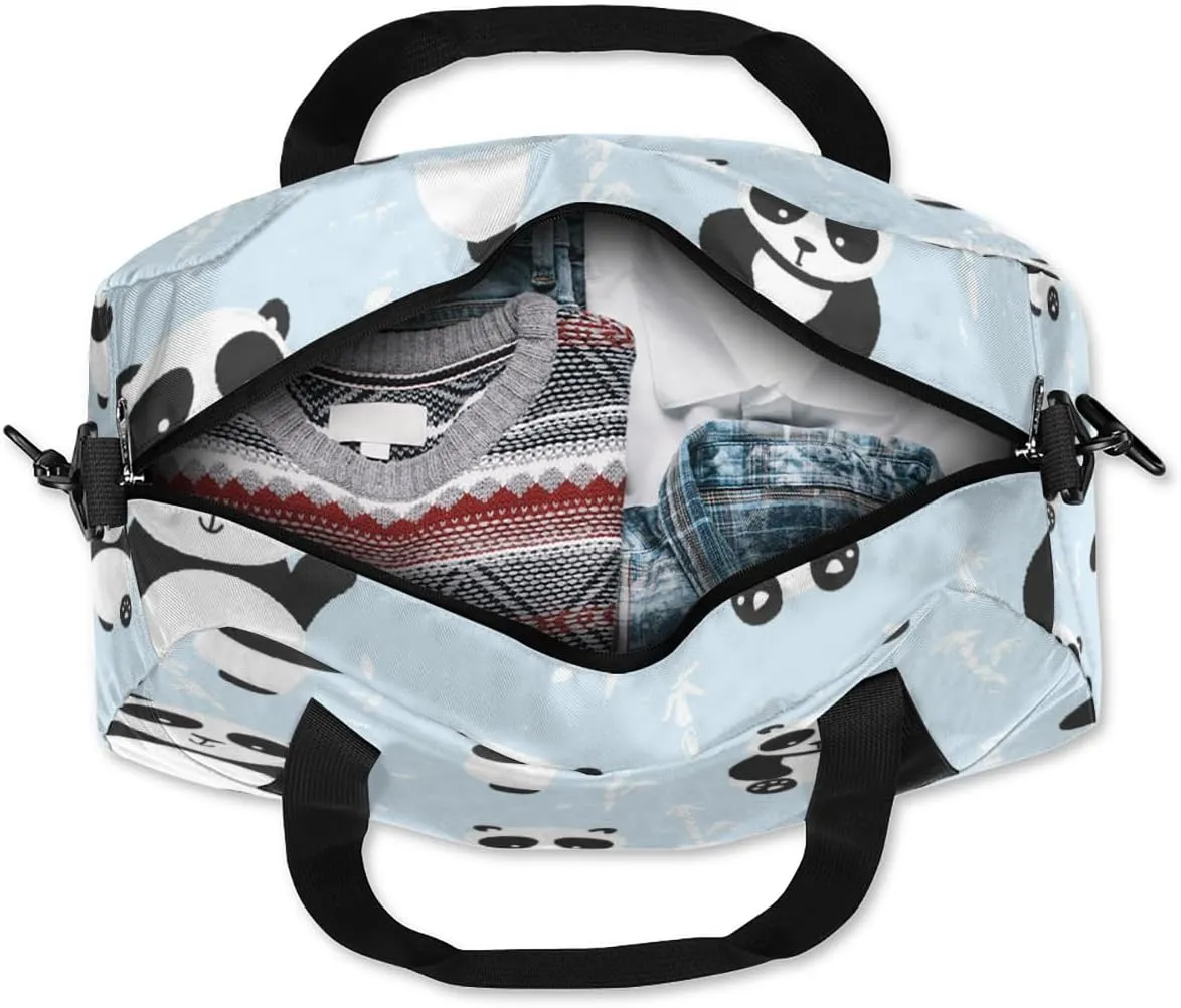 Adorable Panda Bears Gym Bag, Duffle Bag, Weekender Bag, Duffel Bag, Overnight Bag, Travel Duffel Bag, Dance Bag, Tote Bag, Beach Bag, Pool Bag, Gym Duffle Bag, Carry on Bag