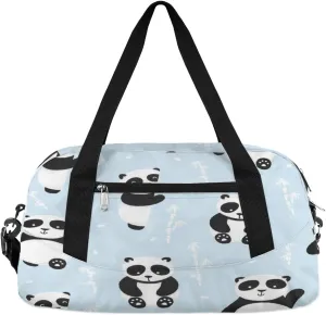 Adorable Panda Bears Gym Bag, Duffle Bag, Weekender Bag, Duffel Bag, Overnight Bag, Travel Duffel Bag, Dance Bag, Tote Bag, Beach Bag, Pool Bag, Gym Duffle Bag, Carry on Bag