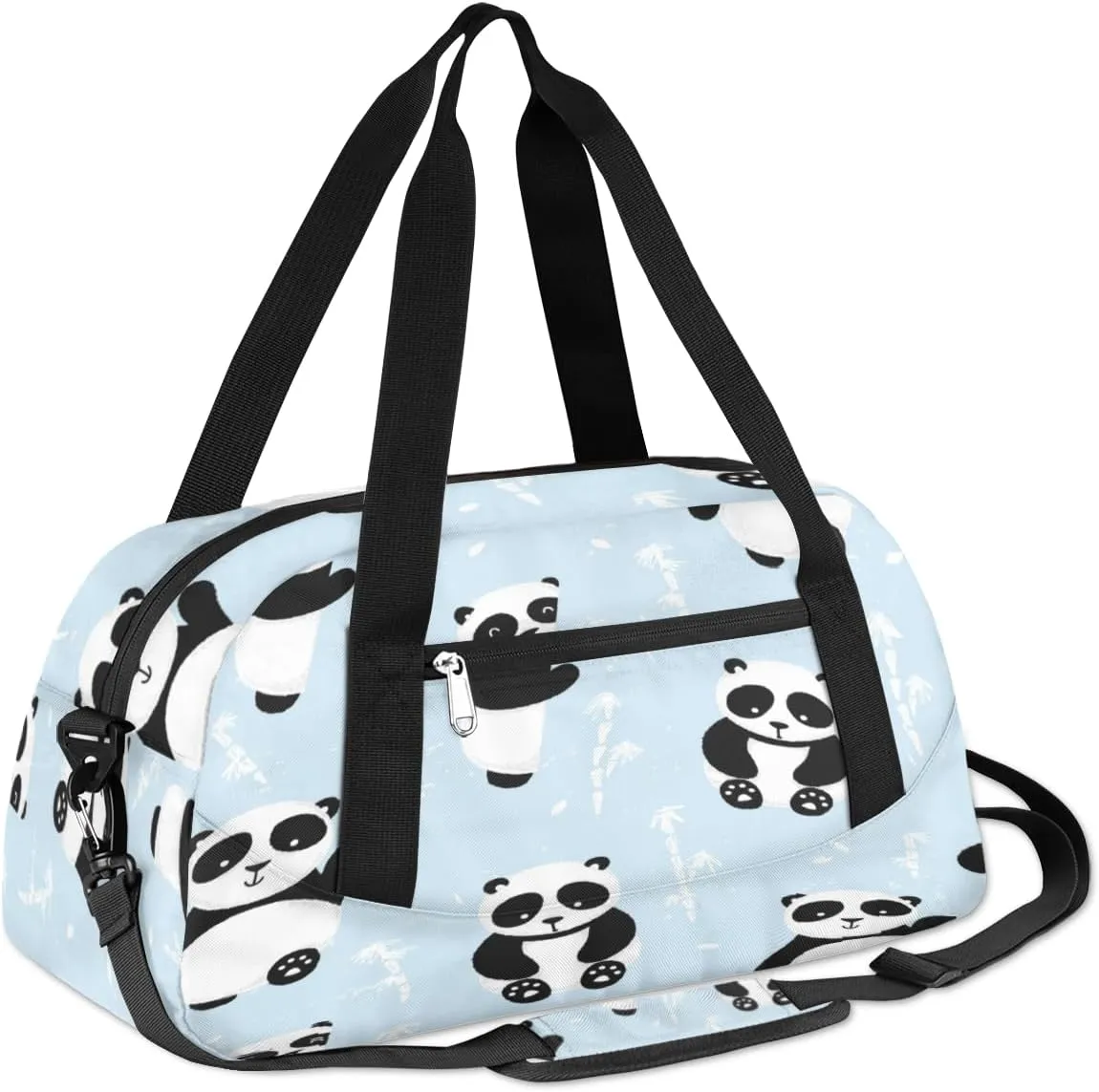 Adorable Panda Bears Gym Bag, Duffle Bag, Weekender Bag, Duffel Bag, Overnight Bag, Travel Duffel Bag, Dance Bag, Tote Bag, Beach Bag, Pool Bag, Gym Duffle Bag, Carry on Bag