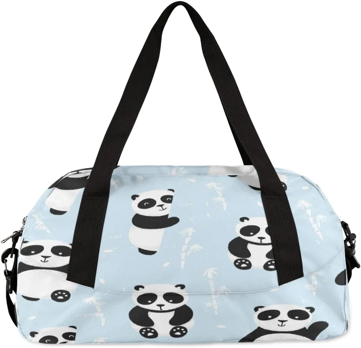 Adorable Panda Bears Gym Bag, Duffle Bag, Weekender Bag, Duffel Bag, Overnight Bag, Travel Duffel Bag, Dance Bag, Tote Bag, Beach Bag, Pool Bag, Gym Duffle Bag, Carry on Bag