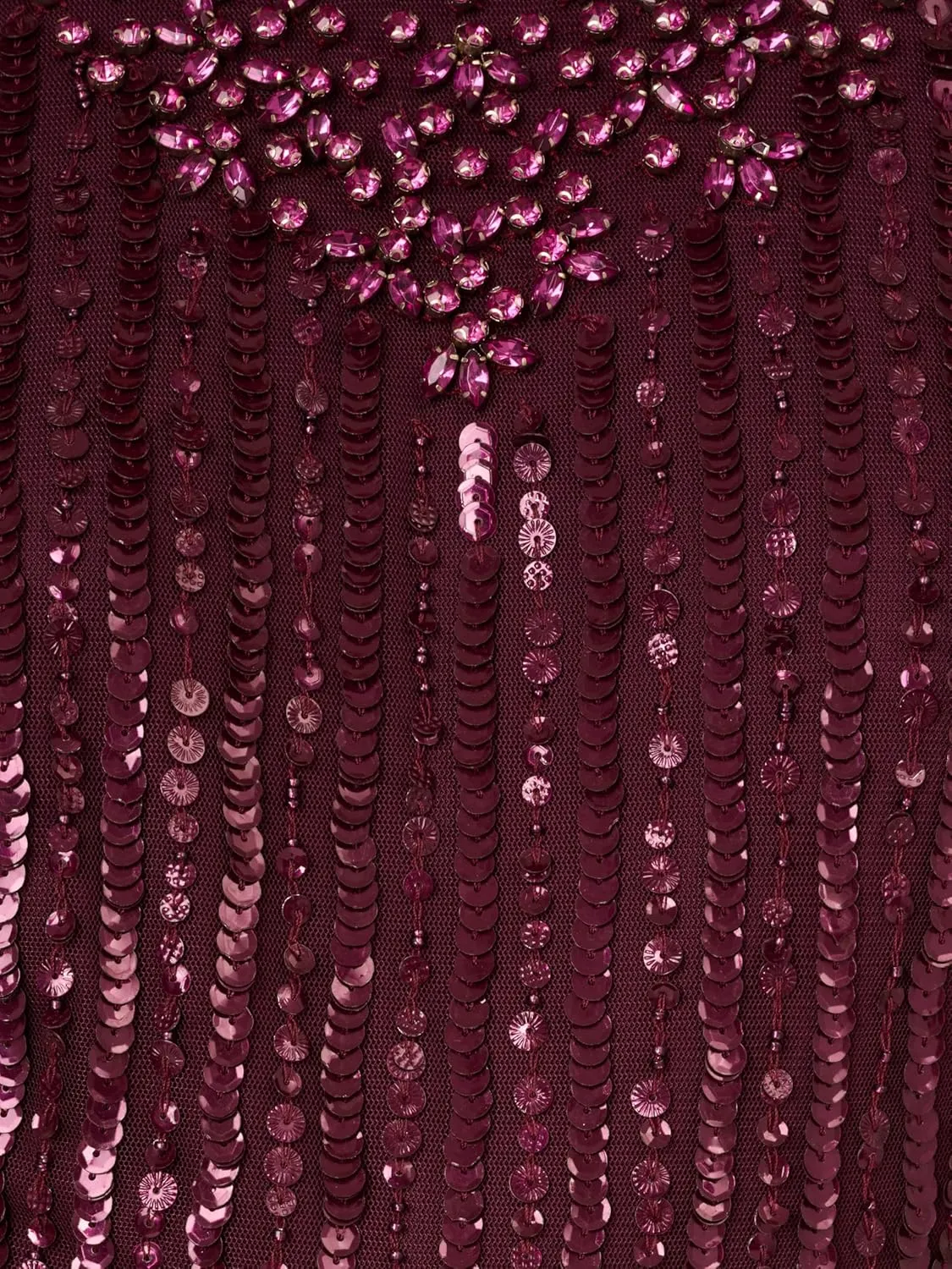 Adrianna Papell Women's Halter Bead Drape Long Dress
