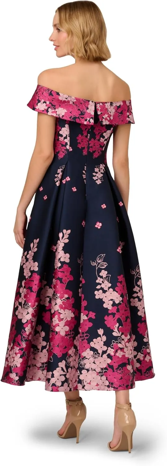 Adrianna Papell Women's Off-Shoulder Dress