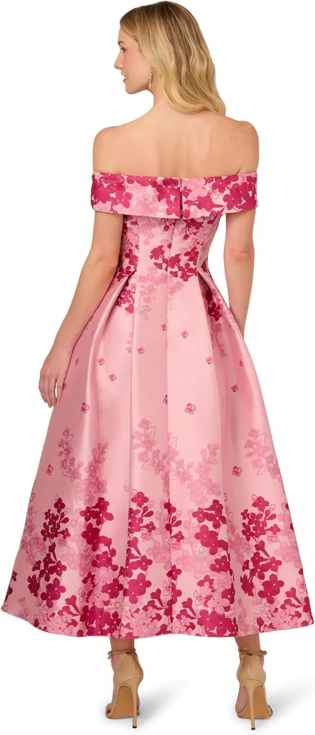 Adrianna Papell Women's Off-Shoulder Dress
