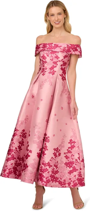 Adrianna Papell Women's Off-Shoulder Dress