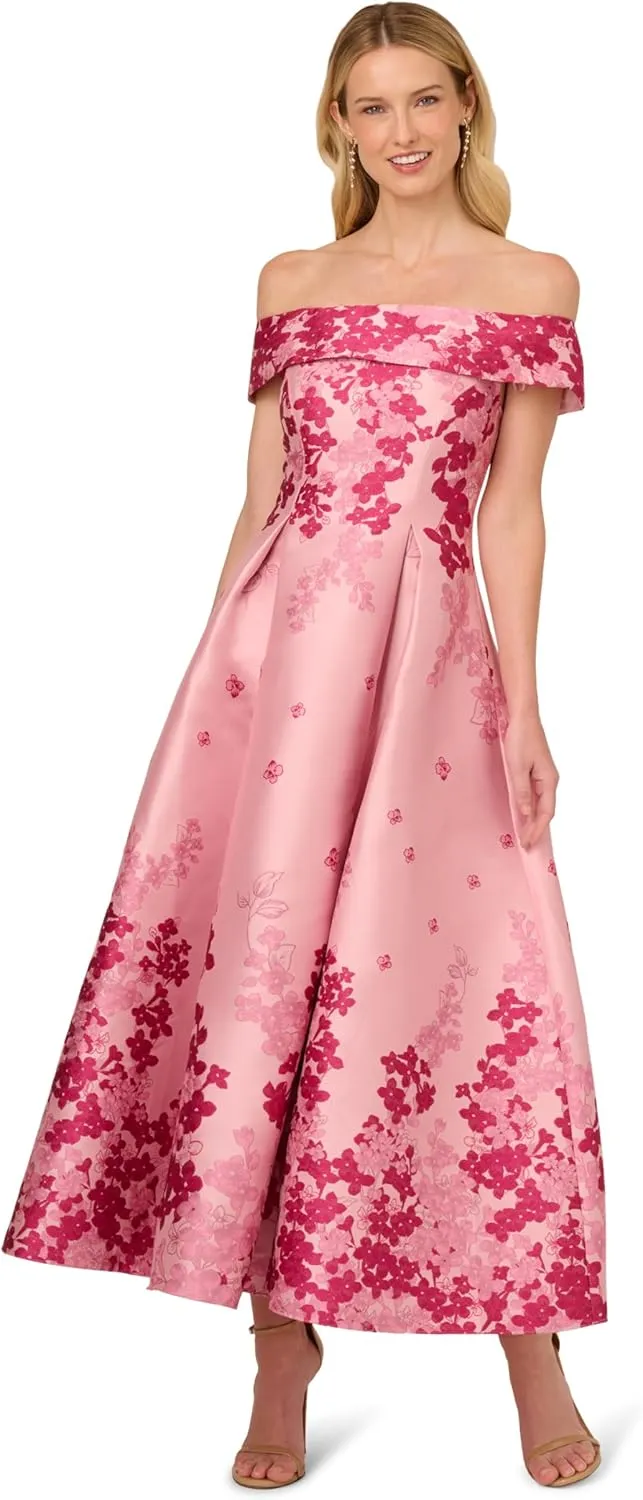Adrianna Papell Women's Off-Shoulder Dress