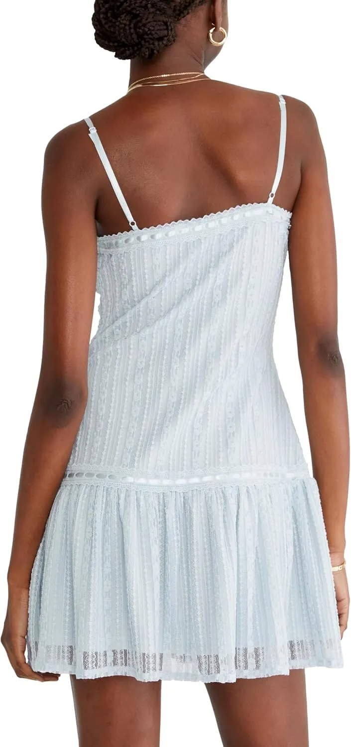AEROPOSTALE Women's Floral Lace Trim Dress with Removable Strap