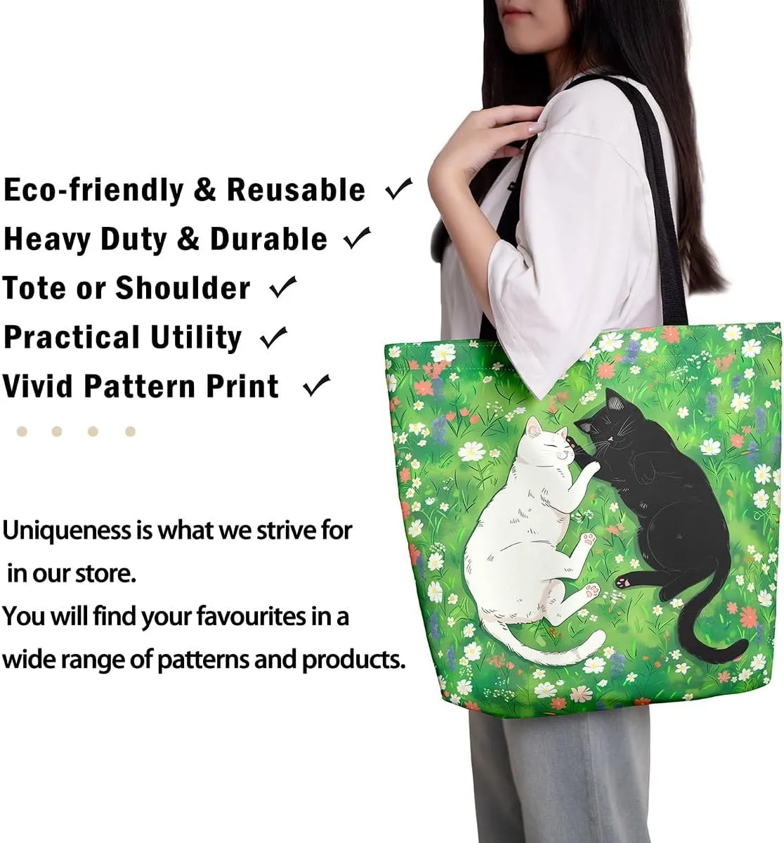 Aesthetic Canvas Tote Bag for Women,Blue Marble Reusable Grocery Handbag,Modern Abstract Shopping Canvas Bags