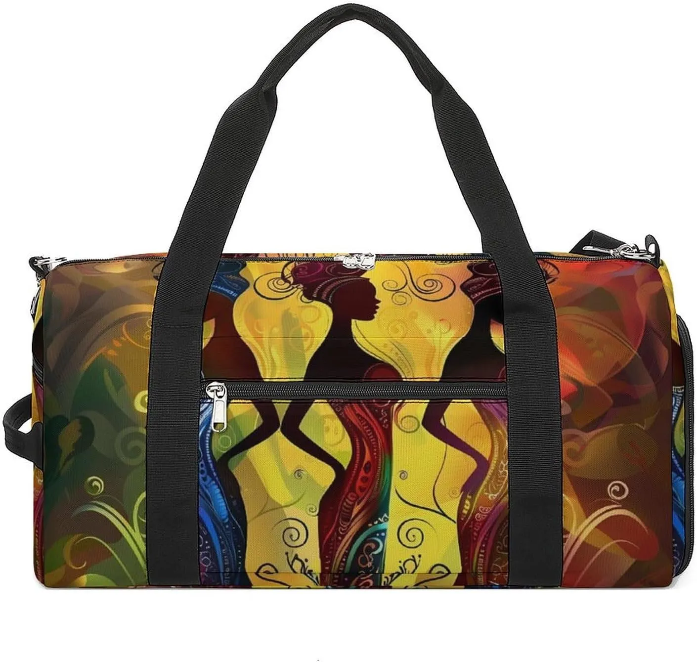 African American Indian Women Sports Gym Bag Lightweight Travel Duffle Bag Carry on Weekender Bags for Women Men