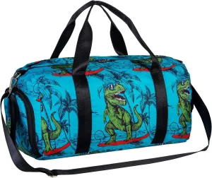 AGSDON Dance Ballet Bags for Girls, Kids Duffle Gym Bag Travel with Shoe Compartments Sports Ballet Bag Teens Weekender Sleepover Carry On Bag Unicorn/Dinosaur