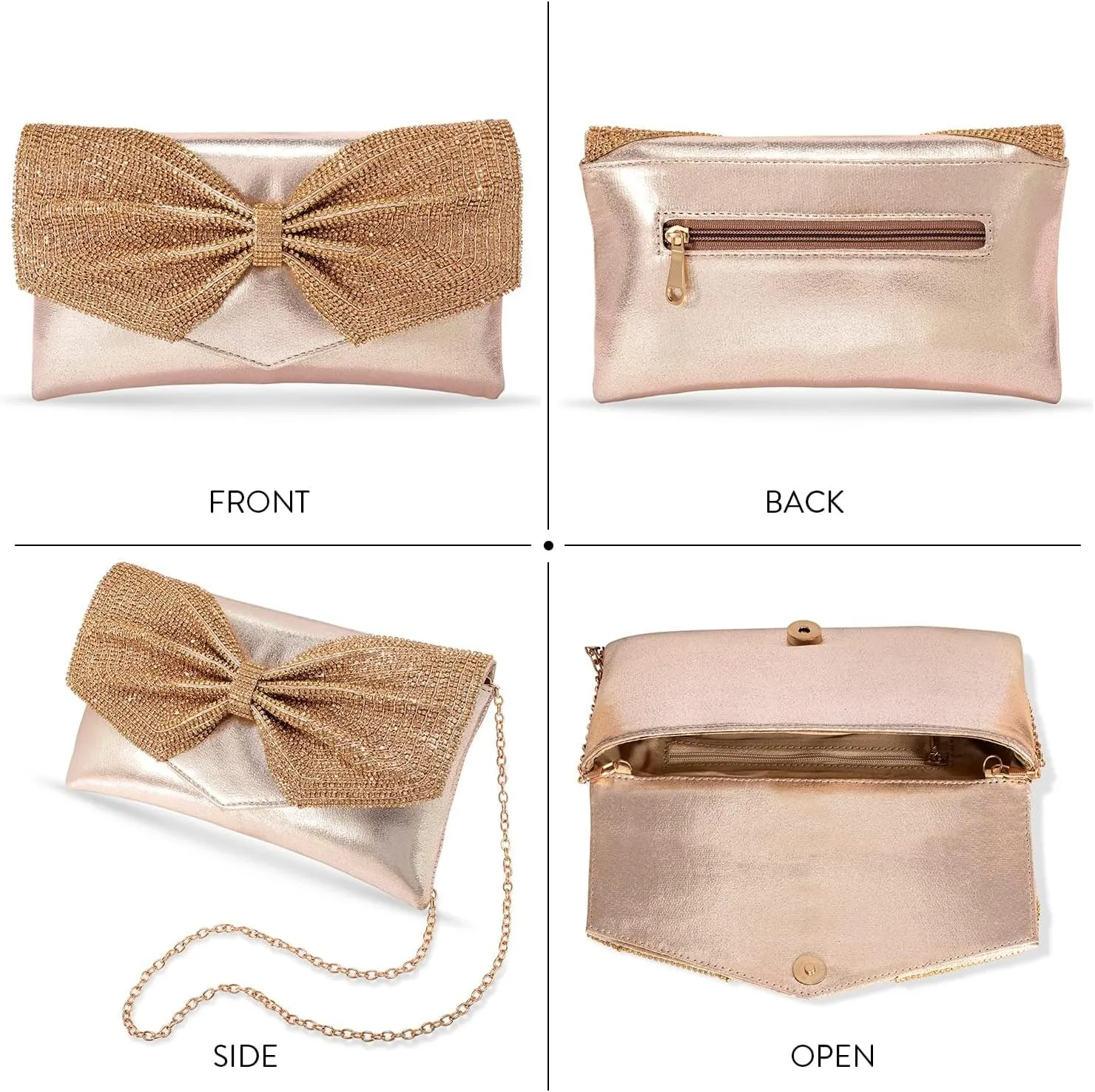 Aheli Indian Clutch Purses Gift for Women Wedding Handmade Evening Bridal Handbags Party