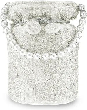 Aheli Indian Potli Bags Gift for Women Evening Bag Clutch Ethnic Bride Purse with Drawstring