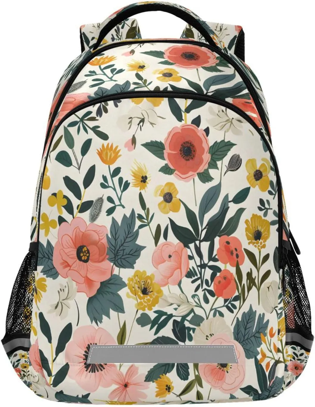 ALAZA Botanical Floral Backpacks for Girls Boys Kids Travel Laptop Daypack School Book Bag for Teens