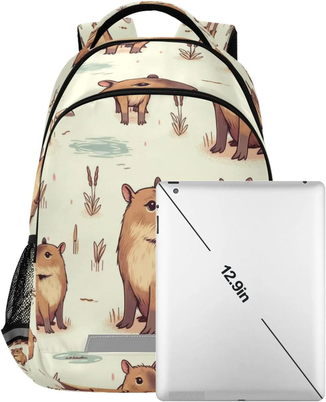 ALAZA Cute Capybara Backpacks Travel Laptop Daypack School Book Bag for Men Women Teens Kids