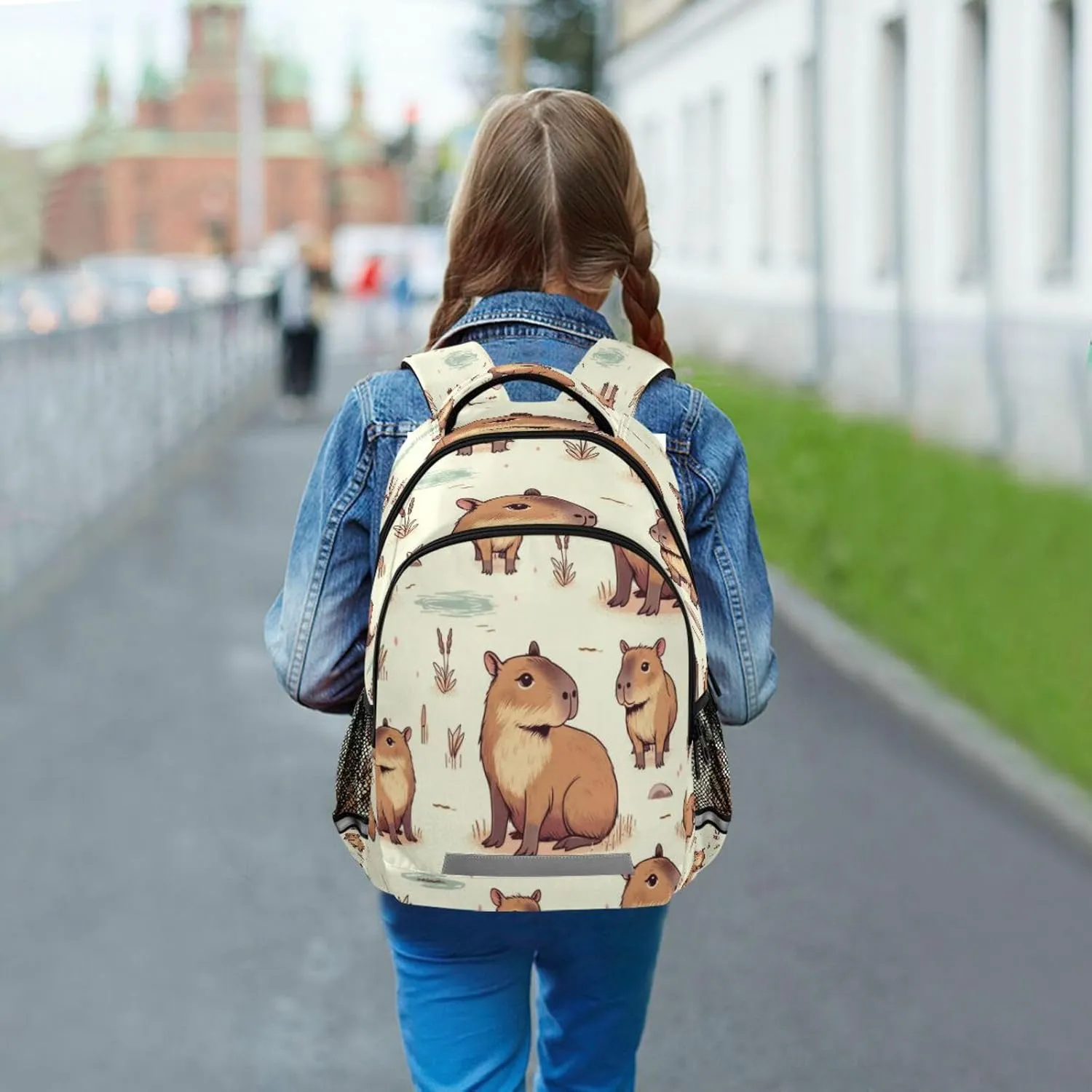 ALAZA Cute Capybara Backpacks Travel Laptop Daypack School Book Bag for Men Women Teens Kids