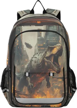 ALAZA Dinosaur School Backpacks Travel Laptop Bag Kids Bookbag for Girls Boys Teens Women Men232