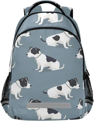 ALAZA Dog Blue Doodle Backpack Girls Kids Backpacks Boys School Bookbag 3rd 4th 5th Grade Casual Daypack Laptop Shoulder Bag with Chest Strap
