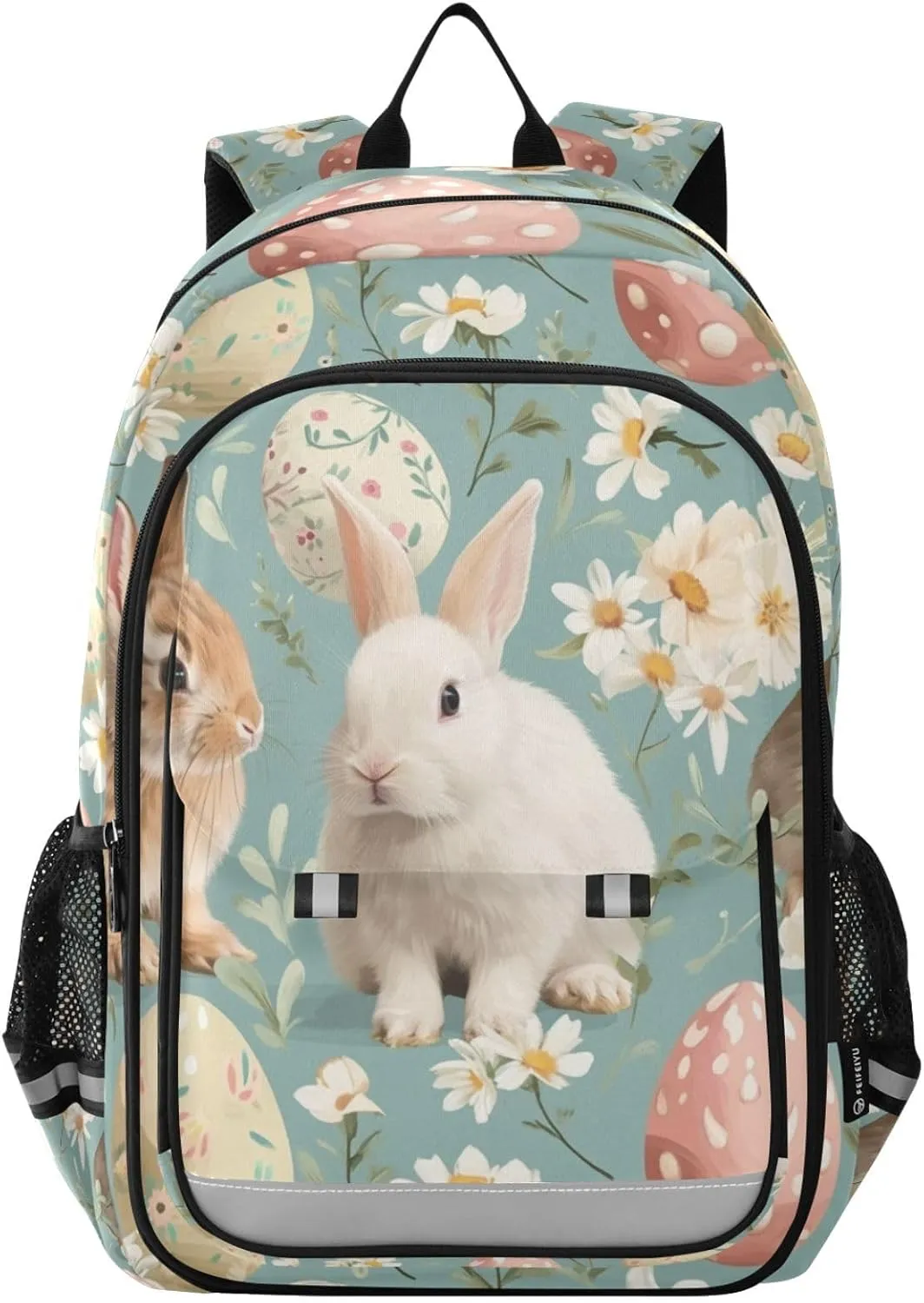 ALAZA Easter Bunny Cute Rabbit Laptop Backpack Purse for Women Men School Bag 17 Inch Bookbag Student Boys Girls Travel Casual Daypack