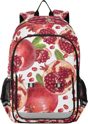 ALAZA Pomegranate Red Tropical Fruit Laptop Backpack Purse for Women Men School Bag 17 Inch Bookbag Student Boys Girls Travel Casual Daypack