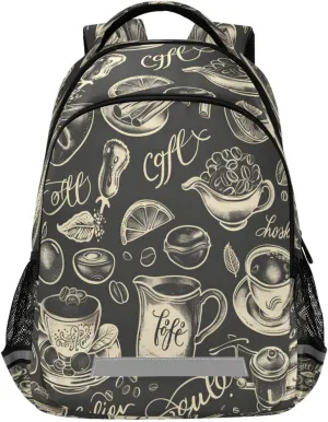 ALAZA Tableware Seamless Backpacks Travel Laptop Daypack School Book Bag for Men Women Teens Kids