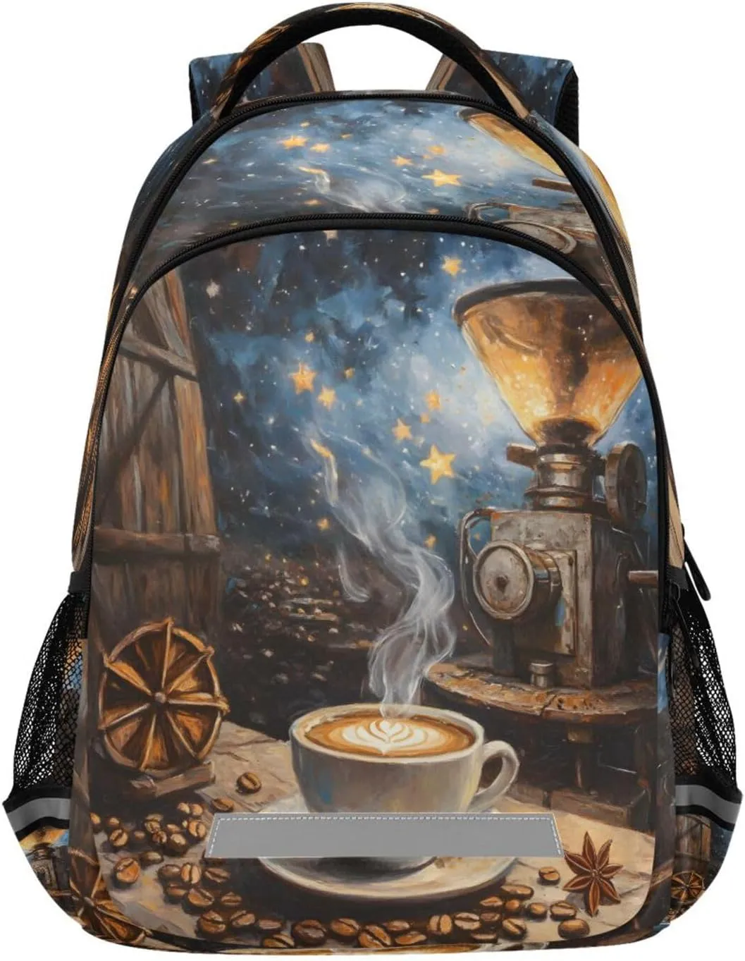 ALAZA Vintage Fine Coffee02 Backpacks Travel Laptop Daypack School Book Bag for Men Women Teens Kids