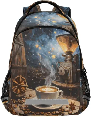 ALAZA Vintage Fine Coffee02 Backpacks Travel Laptop Daypack School Book Bag for Men Women Teens Kids