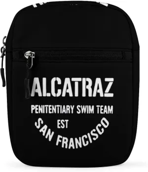 Alcatraz Penitentiary Swim Team San Francisco Small Crossbody Bags for Women Men Sling Purse Shoulder Bag with Adjustable Strap