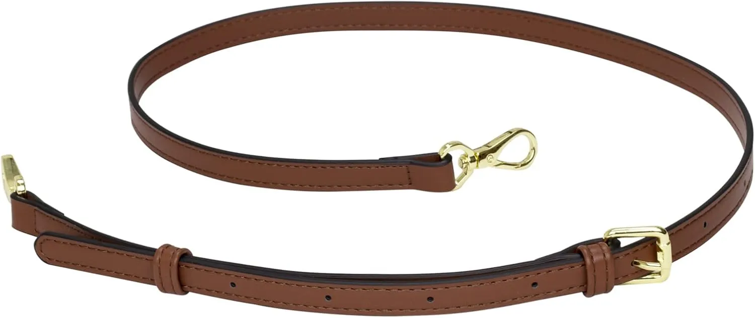 Allzedream Leather Purse Strap Replacement Crossbody Handbag Long Adjustable (Dark Brown)
