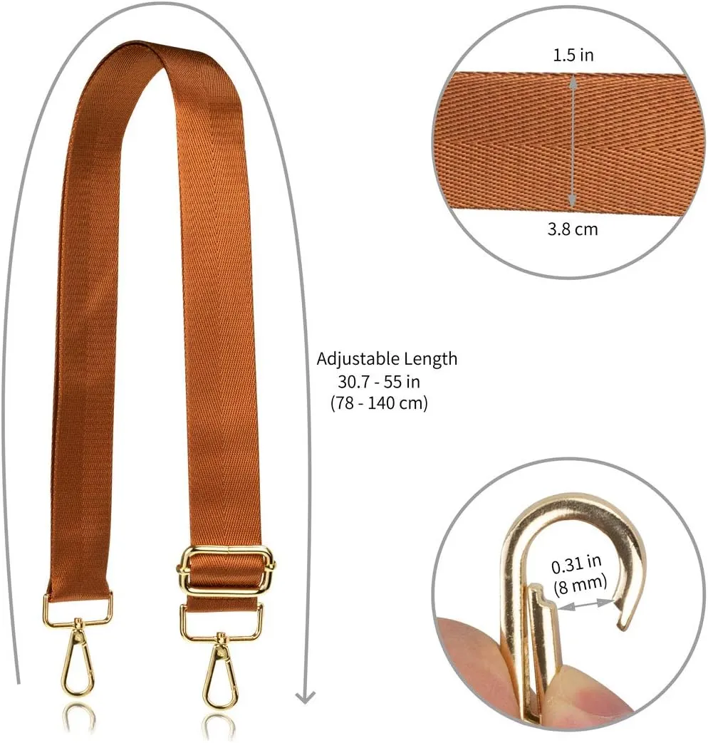 Allzedream Wide Purse Strap Replacement Crossbody Shoulder Bag Adjustable