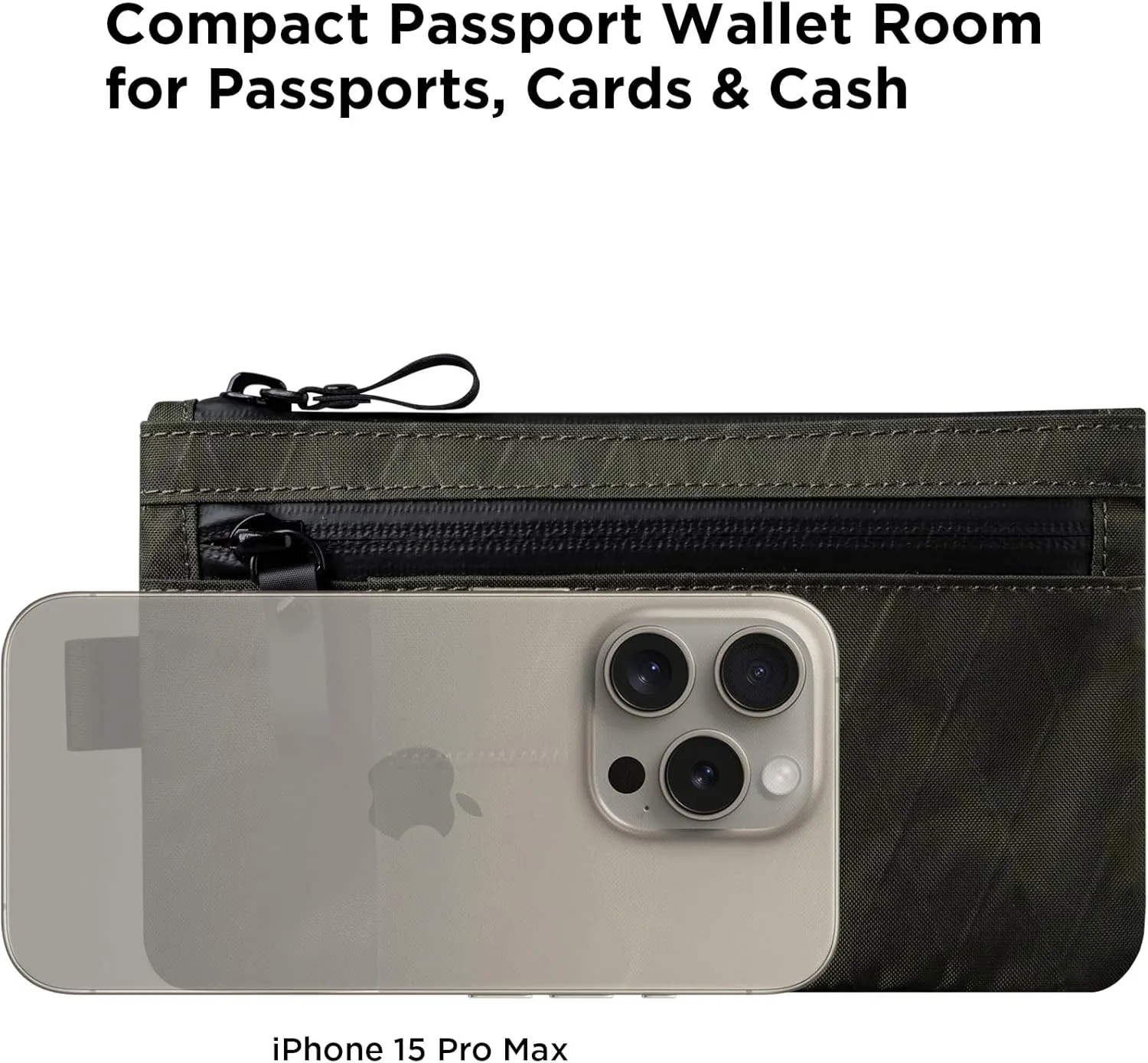 ALPAKA Zip Clutch, Zipper Wallet and EDC Carrier - Weatherproof and RFID Blocking Material - 3 External Slots for EDC Gear