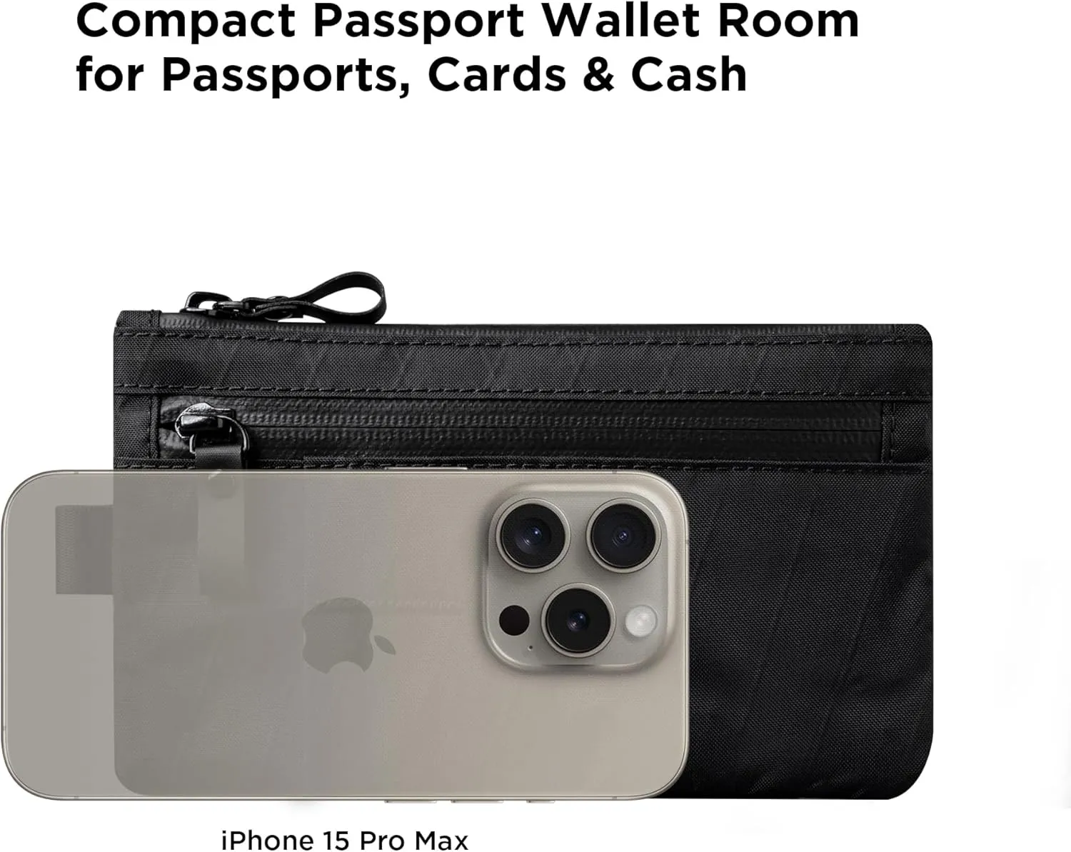 ALPAKA Zip Clutch, Zipper Wallet and EDC Carrier - Weatherproof and RFID Blocking Material - 3 External Slots for EDC Gear