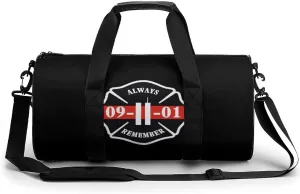 Always Remember 911 Compact Gym Bag Travel Duffel Bags Lightweight Foldable Sports Tote Gymbag