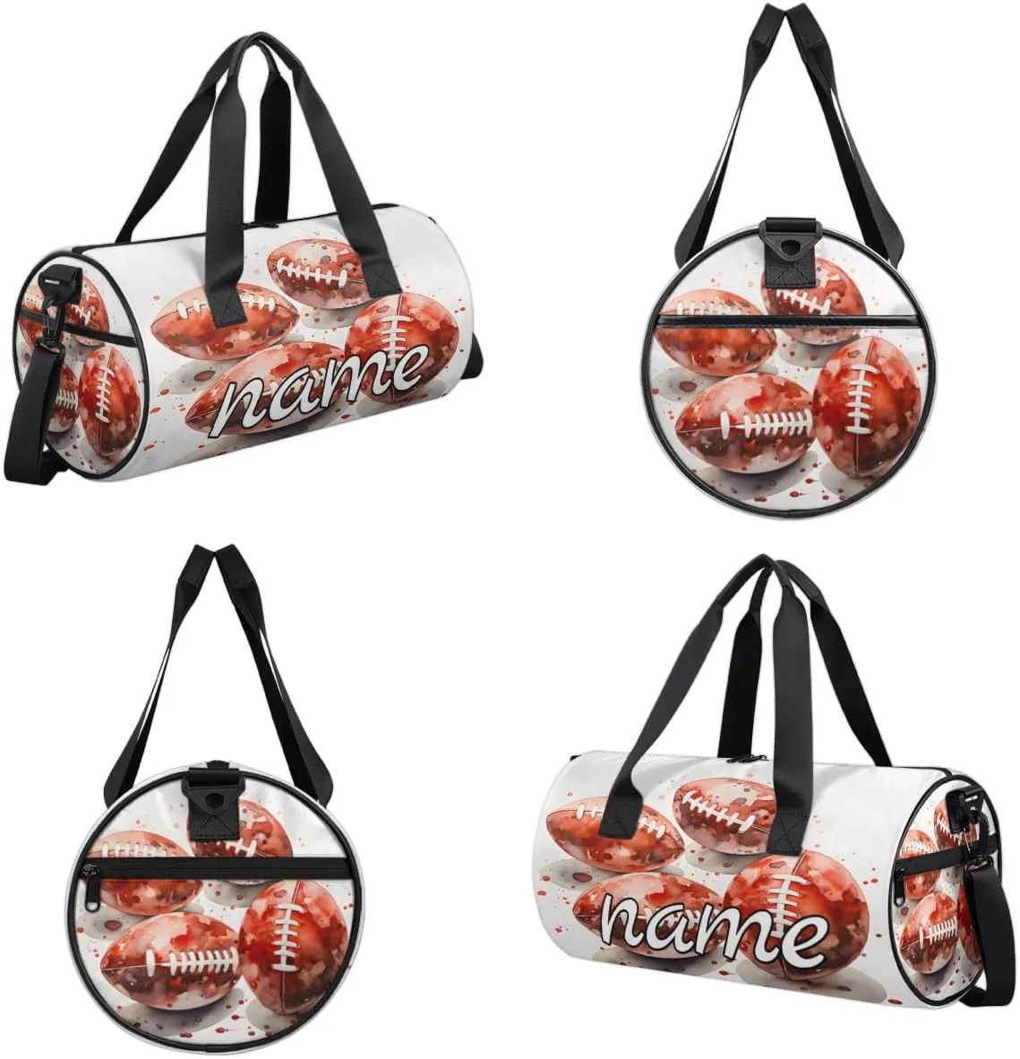 American football Personalized Dance Bags, American football Custom Sport Duffel Bag Travel Duffle Bag Overnight Weekender Bag